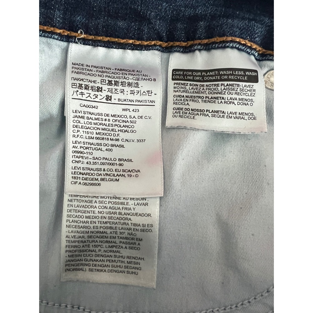 Levi's 415 Classic Bootcut Jeans Womens 24W Blue Dark Wash Stretch Denim Plus - Picture 5 of 5